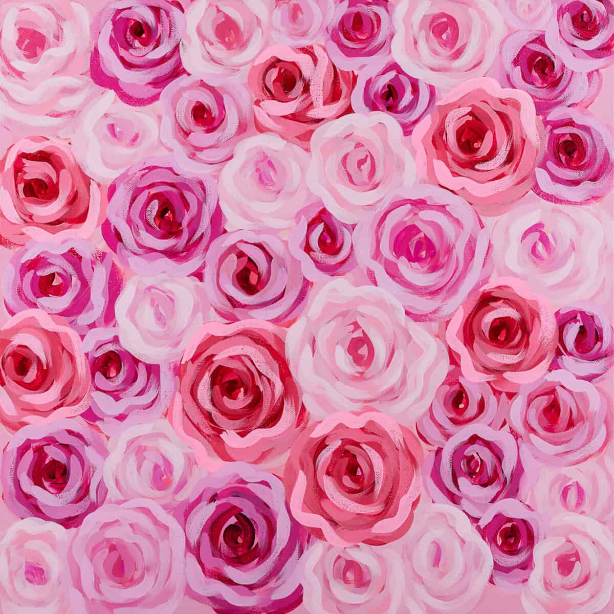 Rose Symphony 20x20