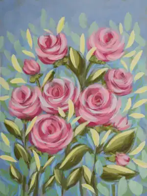 Rose Color Study 5-9x12