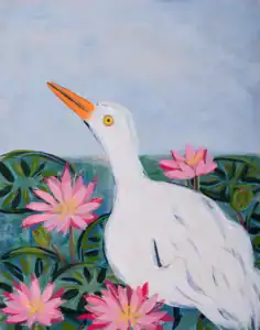 coastal bird art by palm beach artist
