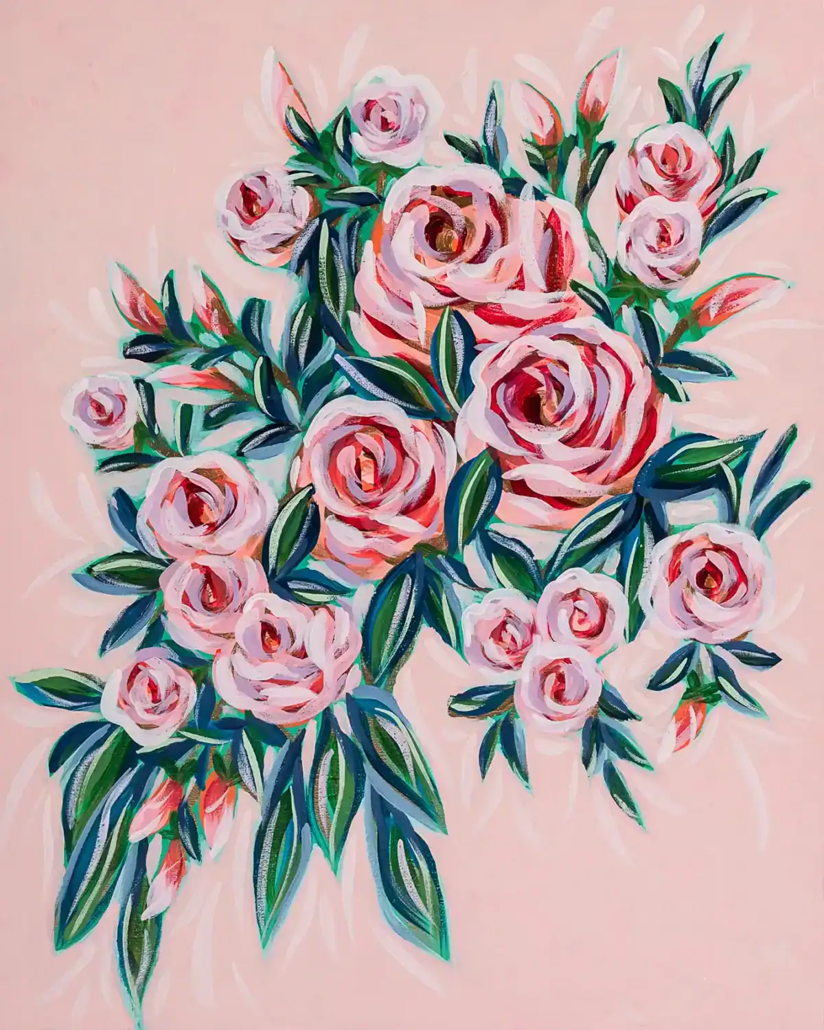 Rose Garden Reverie 16x20