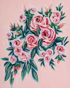 Rose Garden Reverie 16x20