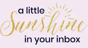 a little sunshine for your inbox, newsletter subscription