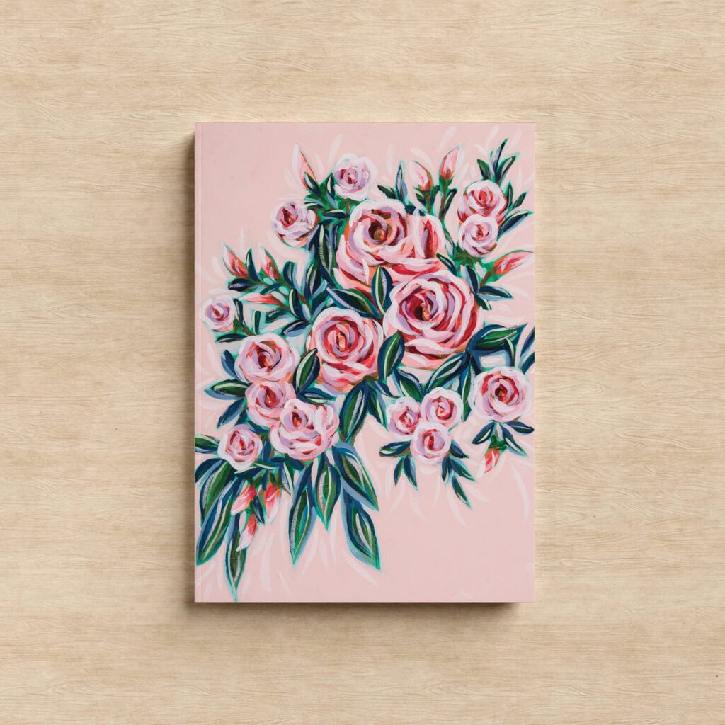 blooming mind whimsical floral rose garden journal