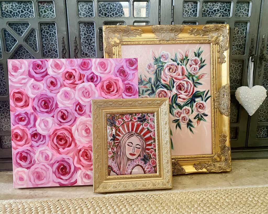 rose artwork by florida based artist bonnie sorsby