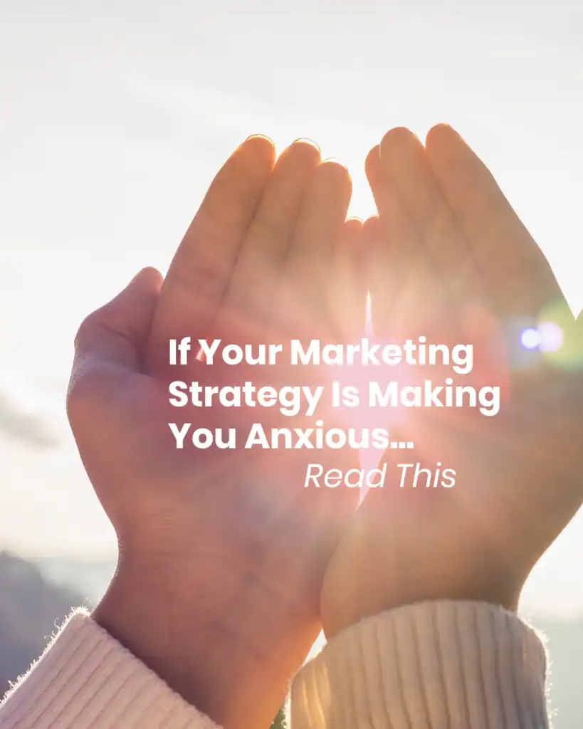 if your marketing strategy is making you anxious, read this.. why nervous system regulation and strategy matters for introverted entrepreneurs and highly sensitive people and empaths