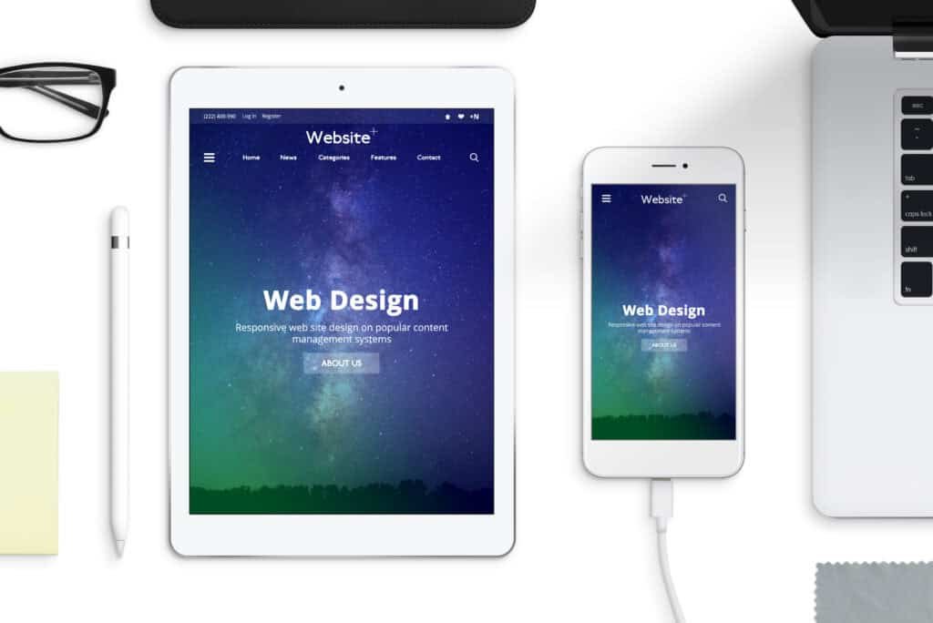 website design on tablet and mobile devices for west palm beach businesses