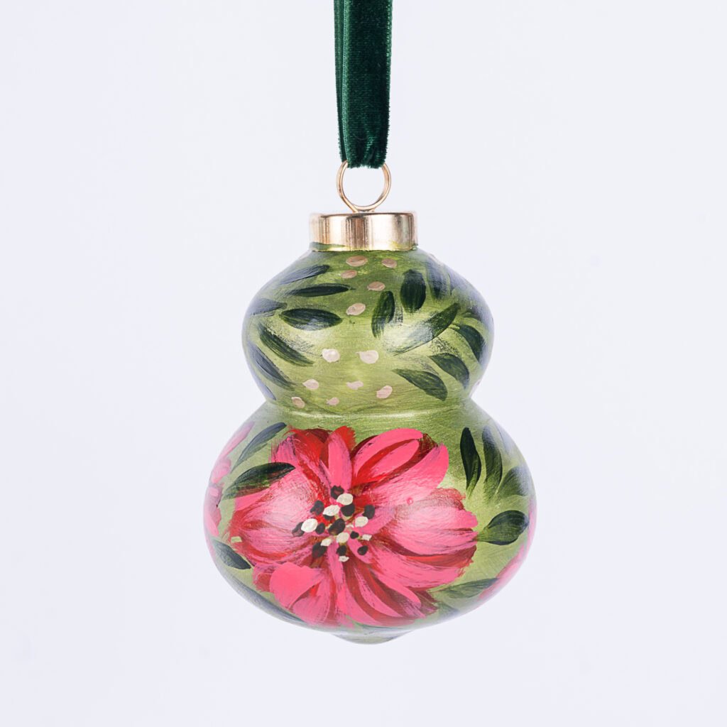 Hand-Painted Floral Ornament No. 24 (2024 Collection)