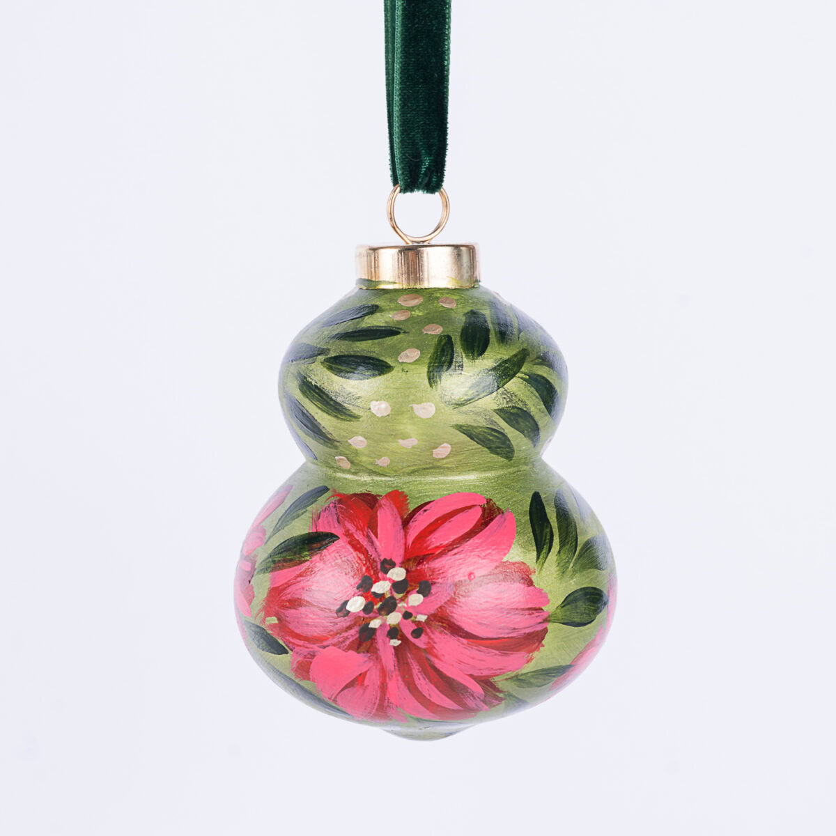 Hand-Painted Floral Ornament No. 24 (2024 Collection)