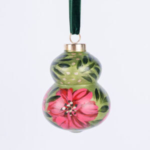 Hand-Painted Floral Ornament No. 24 (2024 Collection)