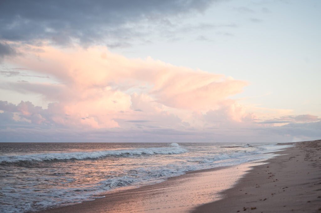 beautiful pastel pink and blue boynton beach sunset indicating strategic energetic business strategy, creative website design and support for visionary brands, entrepreneurs, creatives, founders