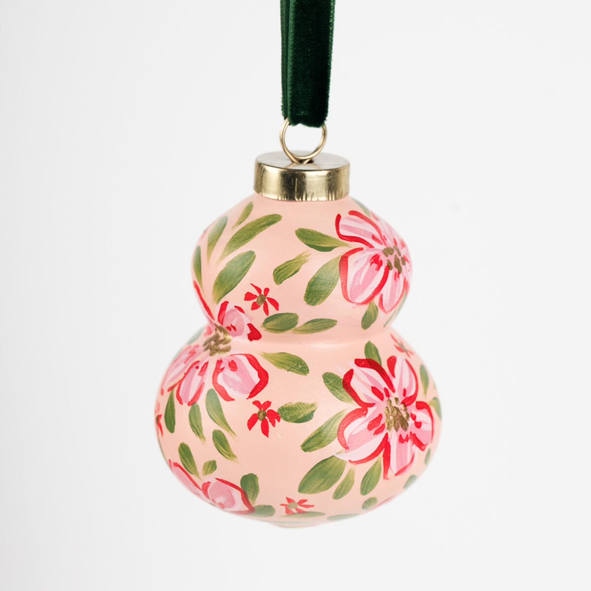 Hand-Painted Floral Ornament No. 16 (2025 Collection) - Image 2