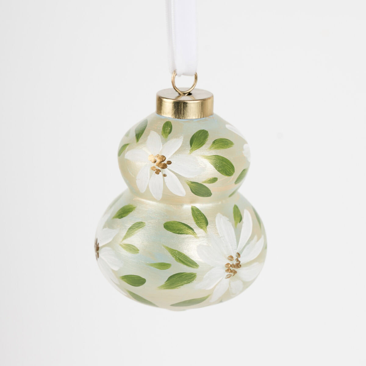 Hand-Painted Floral Ornament No. 8 (2025 Collection) - Image 2