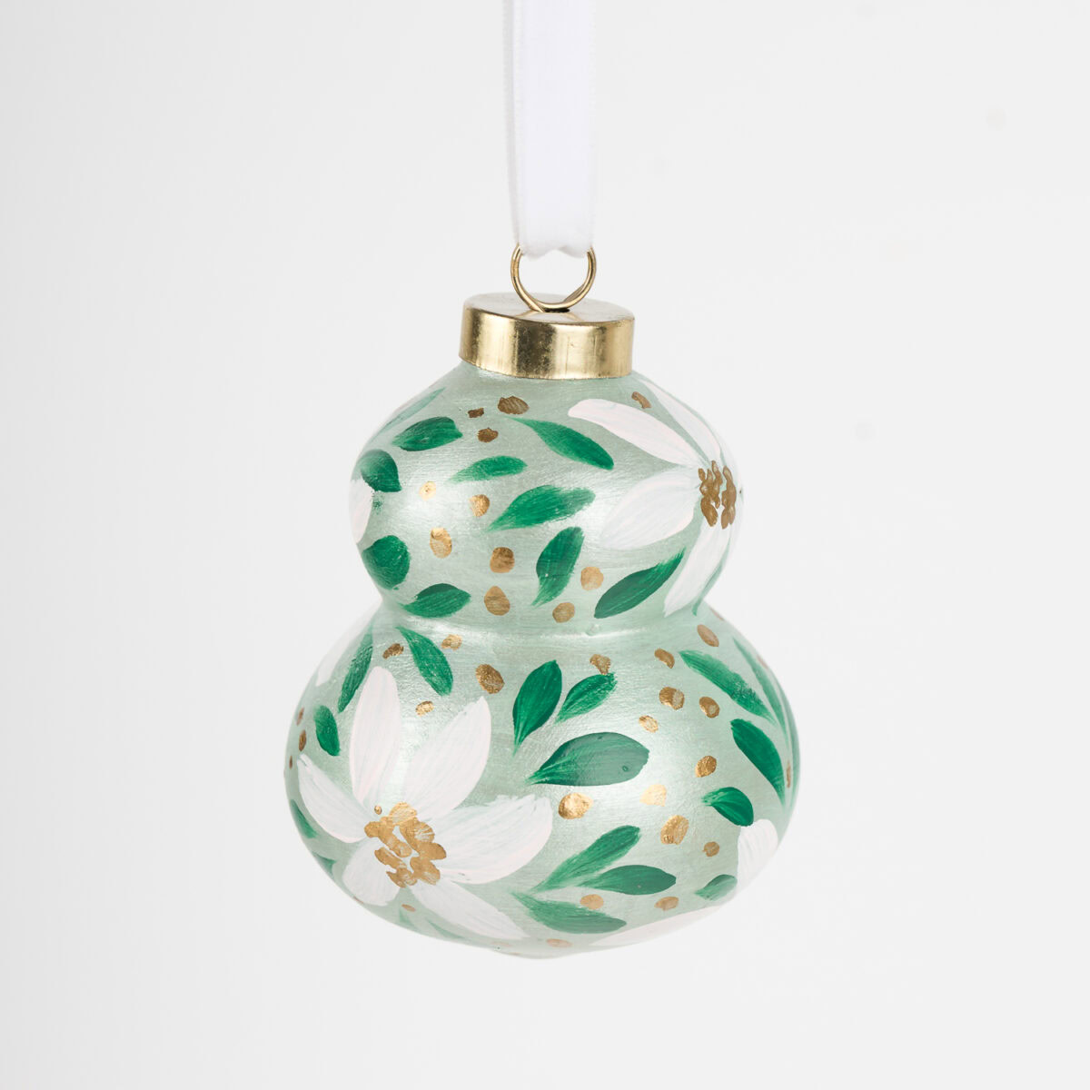 Hand-Painted Floral Ornament No. 2 (2025 Collection) - Image 2