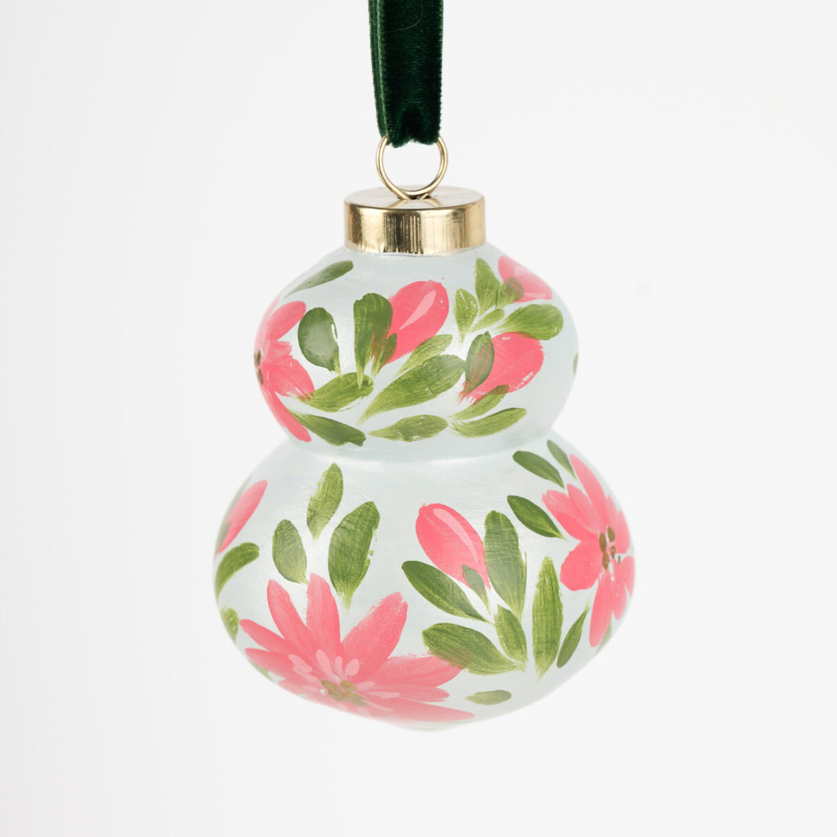 Hand-Painted Floral Ornament No. 14 (2025 Collection) - Image 2