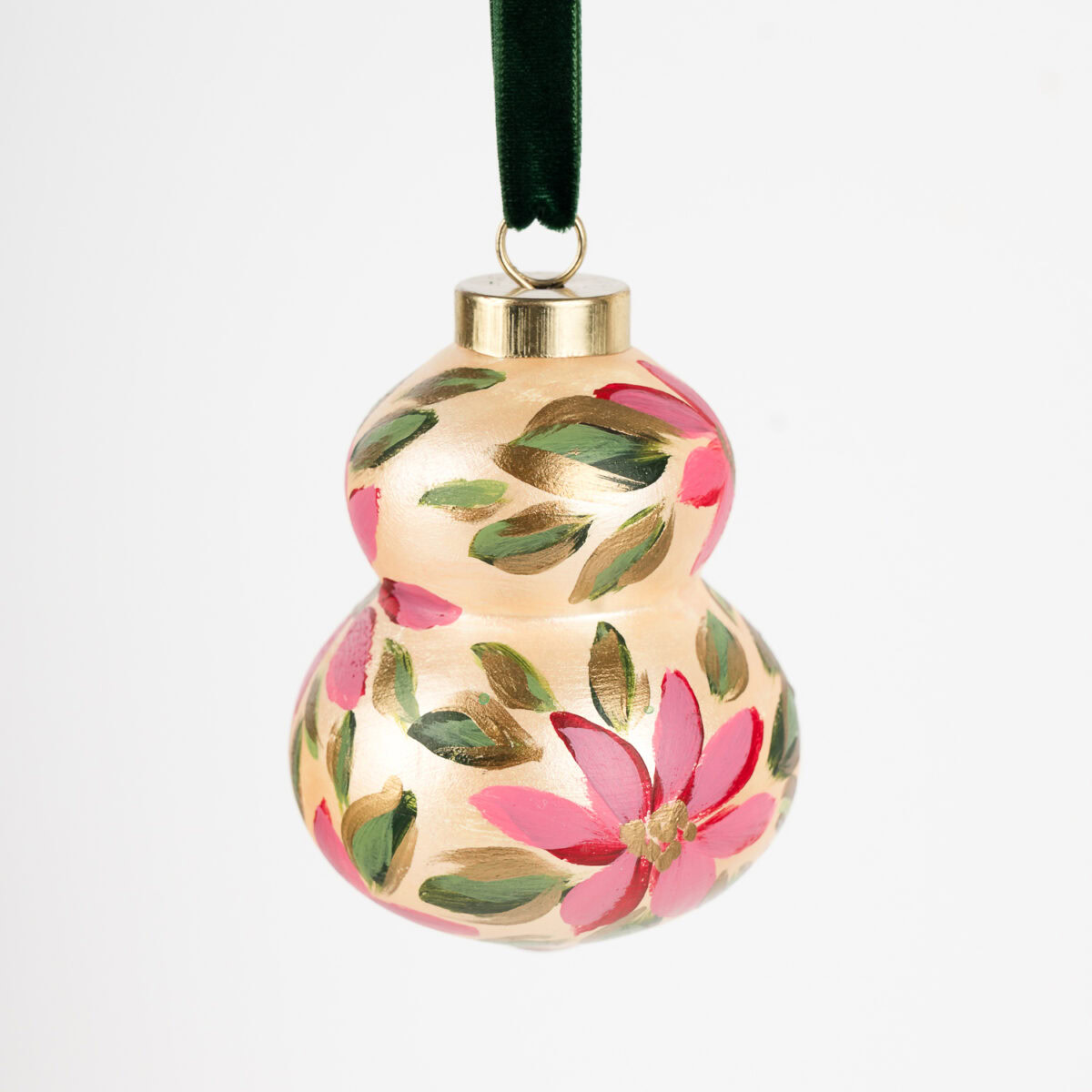 Hand-Painted Floral Ornament No. 19 (2025 Collection) - Image 2