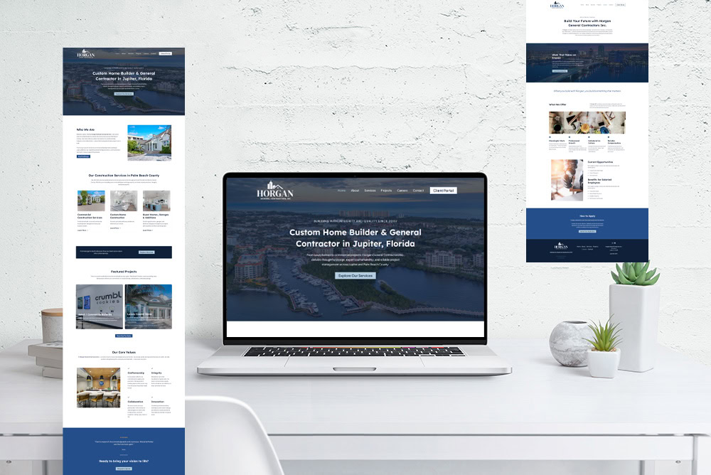 construction company web design in west palm beach