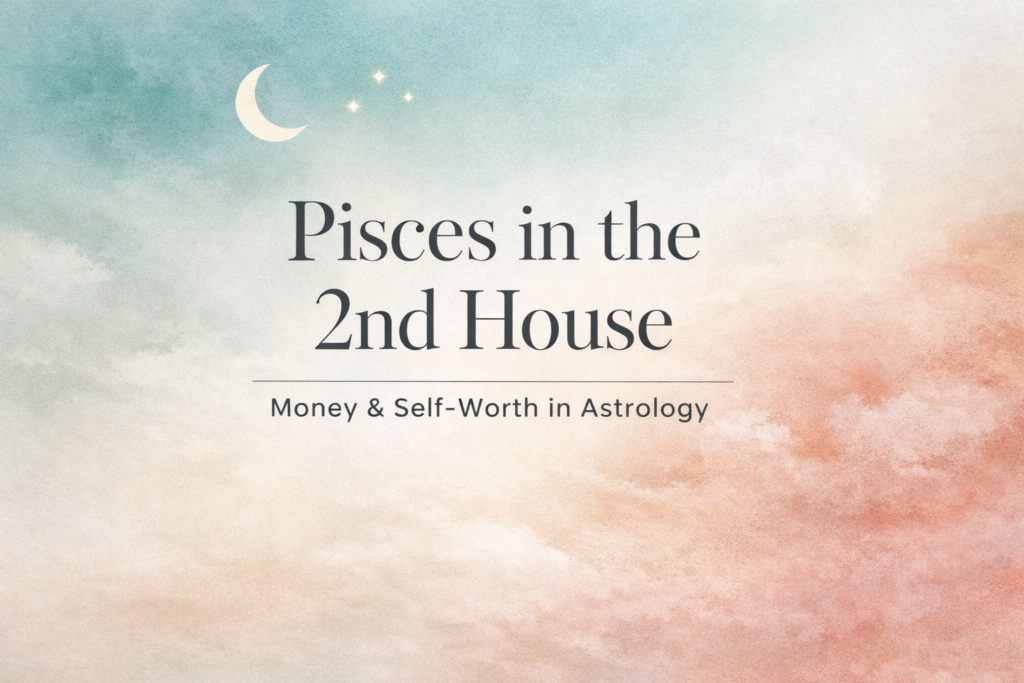pisces in the 2nd house in astrology and themes of money, self-worth and financial abundance