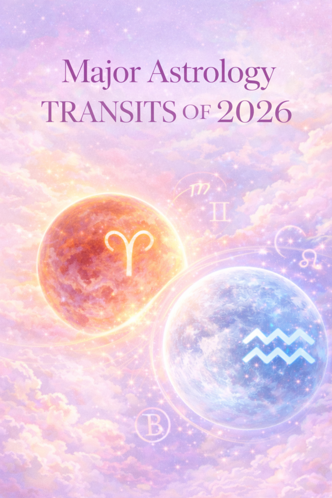 ChatGPT Image Jan 29, 2026, 10_02_00 AM Soft pastel illustration symbolizing the major astrology transits of 2026, with planetary imagery representing collective change, shifting cycles, and long-term transformation.