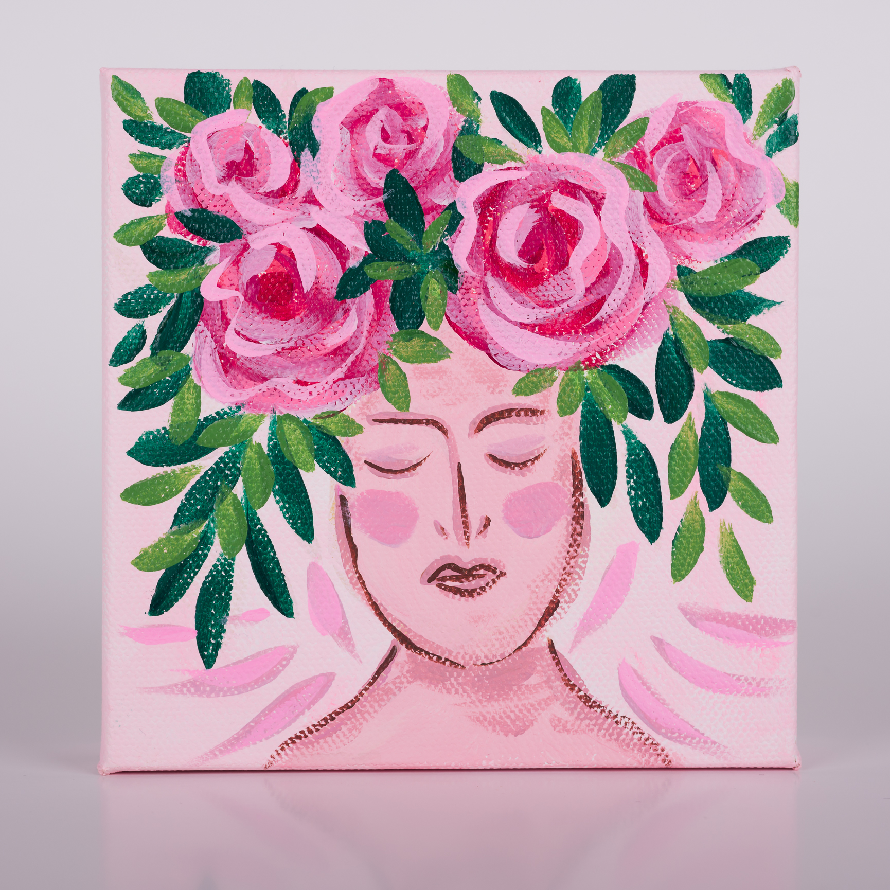 Hearts Anew Woman - 5x5" - Image 2