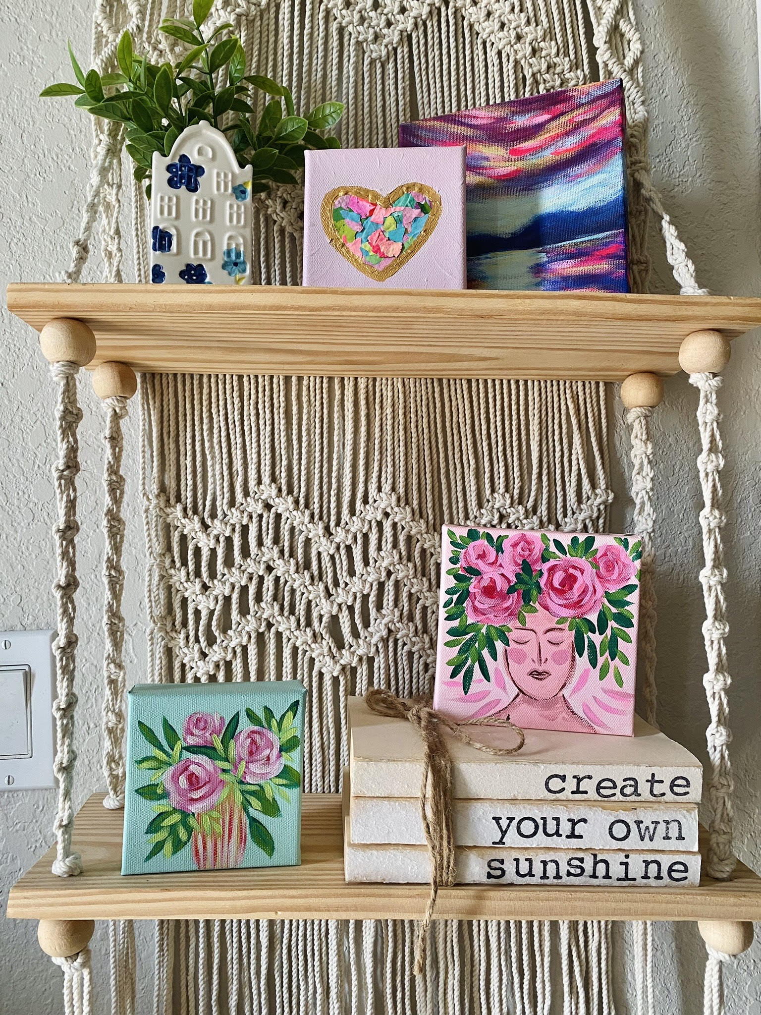 Hearts Anew Woman - 5x5" - Image 4