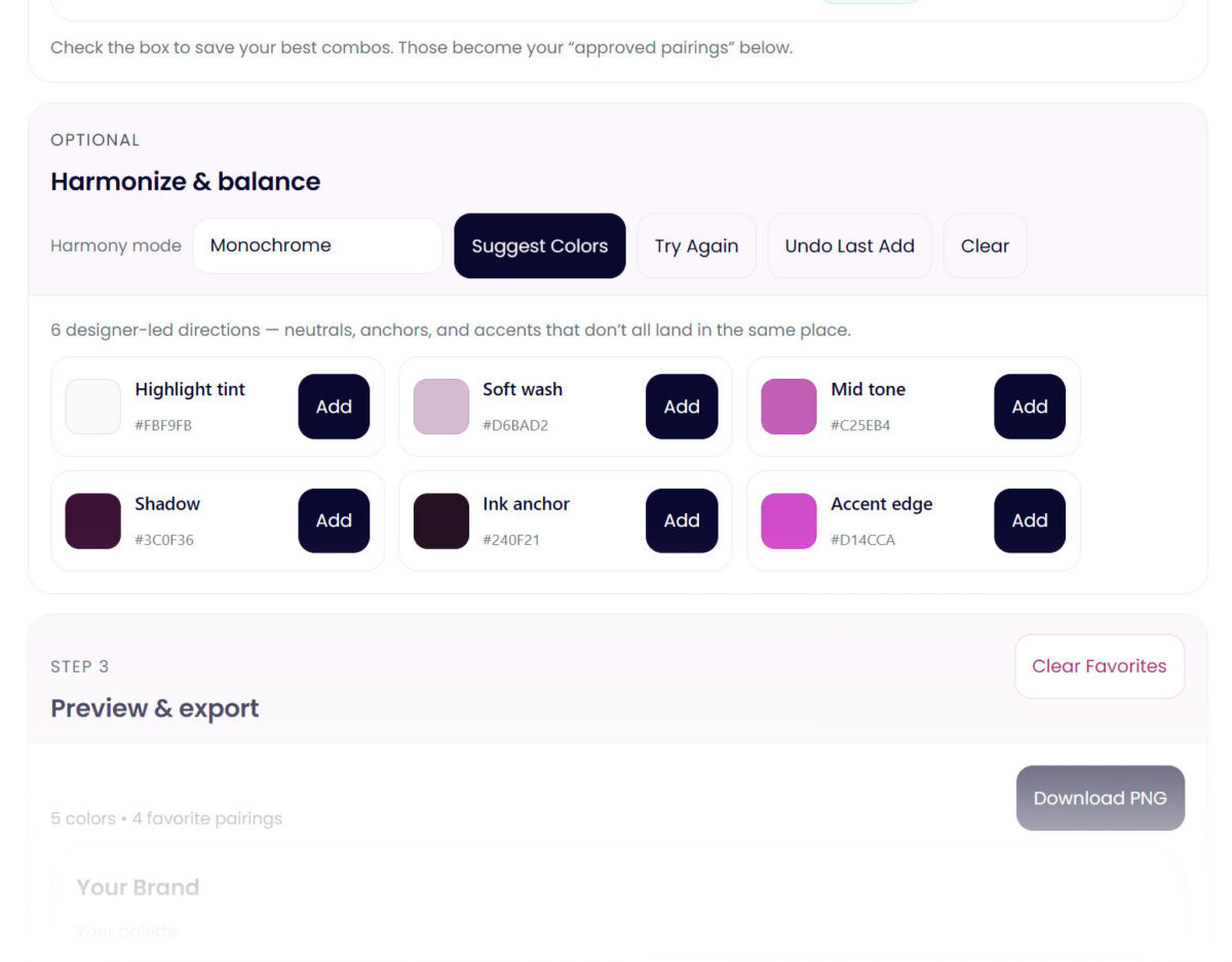A vibrant digital artwork showcasing a curated color palette with shades of pink, purple, and dark tones, emphasizing harmony and balance in design.