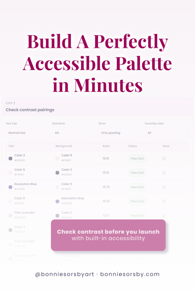 Accessible color palette creation for designers and artists. Learn how to check contrast and ensure your artwork is inclusive and visually appealing.