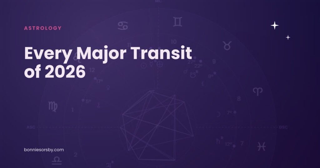 Every major astrology transit of 2026, overview cover image.